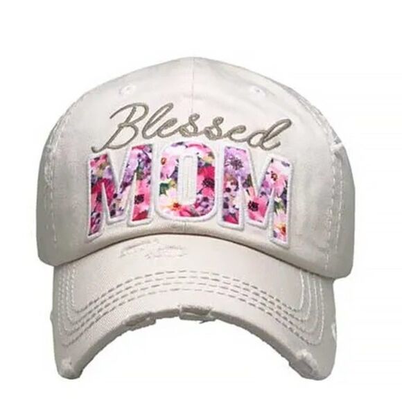 2/$30 Ladies Stone Blessed Mom Baseball Hat - Picture 1 of 6